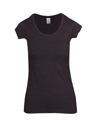 Picture of RAMO, Ladies Marl Scoop Neck T-Shirt